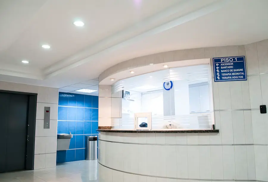 Bright contemporary hospital interior